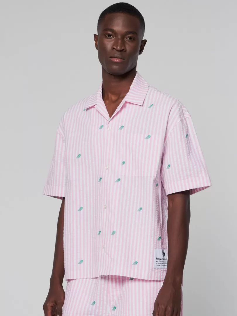 Sergio Tacchini View All>Granda Camp Shirt-Begonia Pink