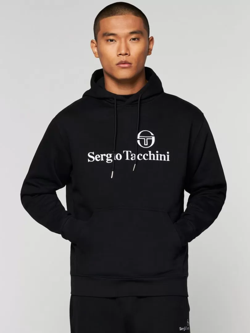 Sergio Tacchini View All>Heritage Hoodie- Black Beauty