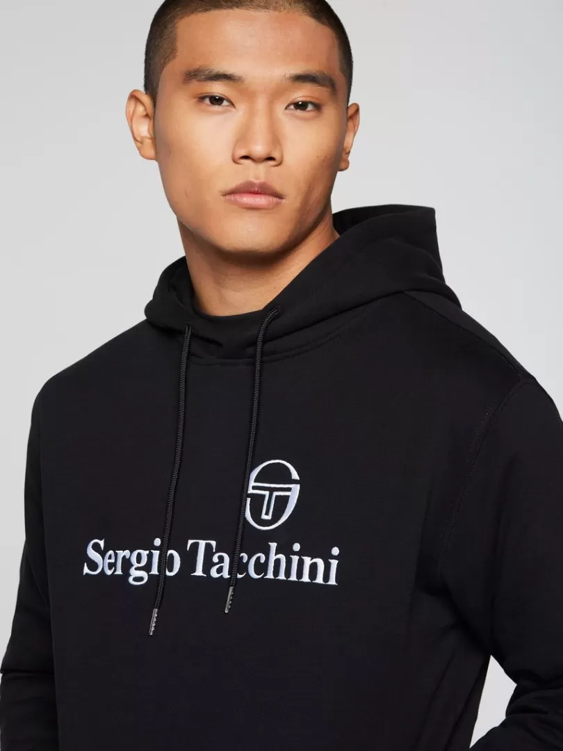 Sergio Tacchini The Essentials>Heritage Hoodie- Black Beauty