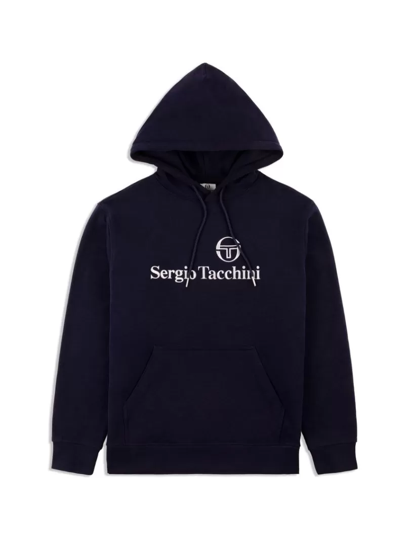 Sergio Tacchini View All>Heritage Hoodie- Maritime Blue