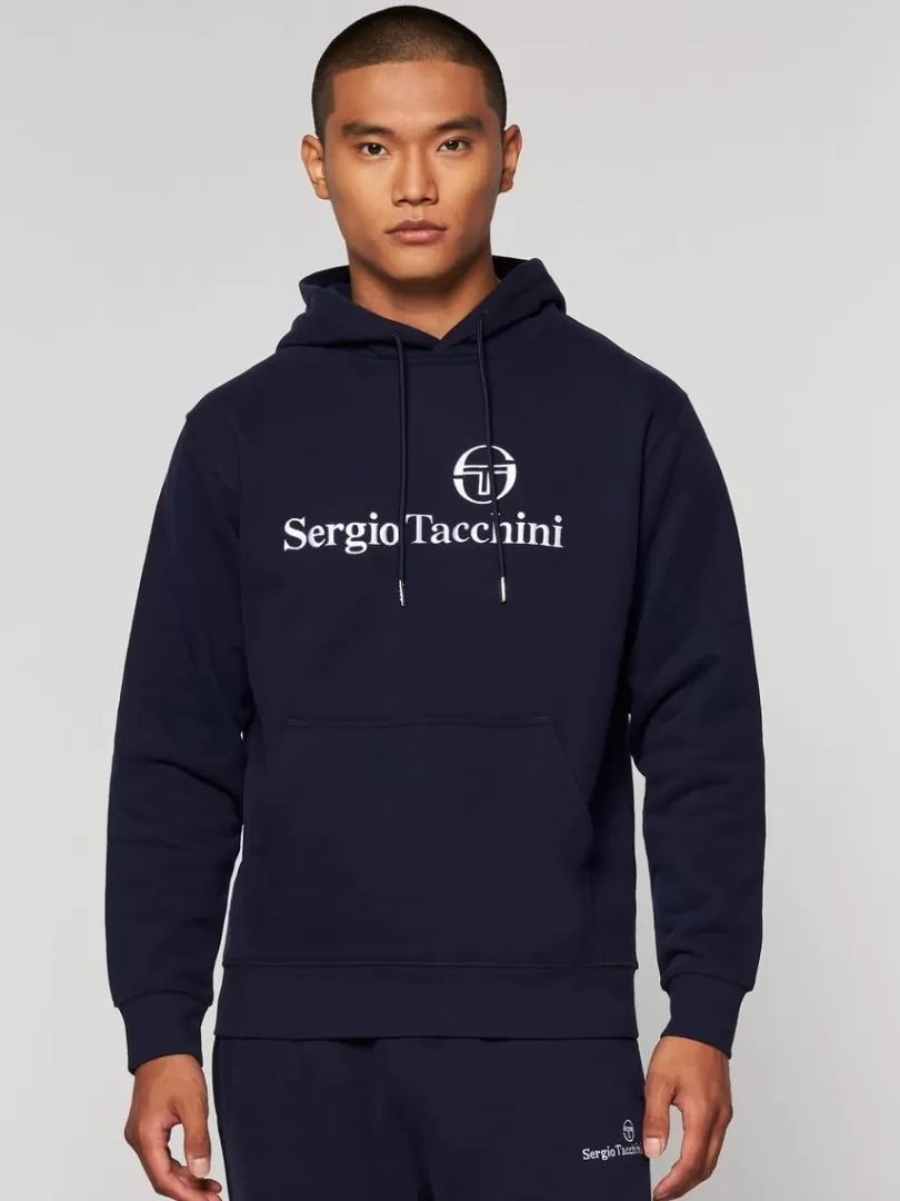 Sergio Tacchini View All>Heritage Hoodie- Maritime Blue