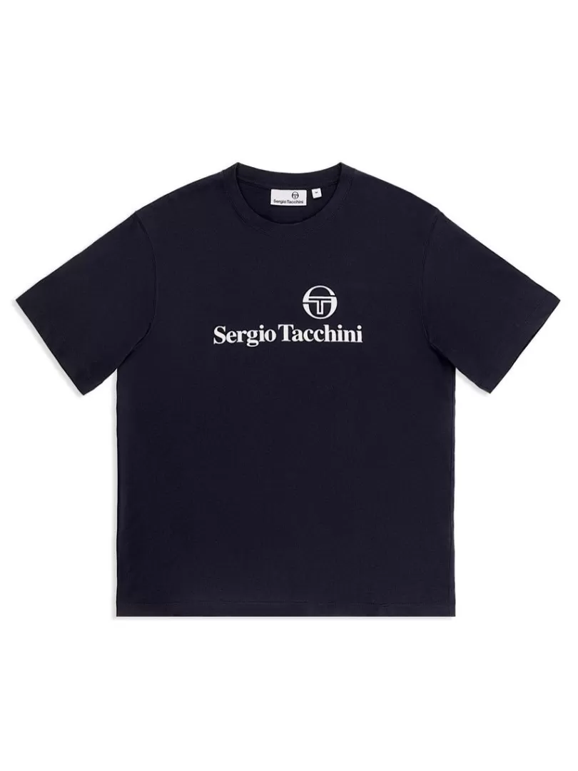 Sergio Tacchini View All>Heritage T-Shirt- Maritime Blue