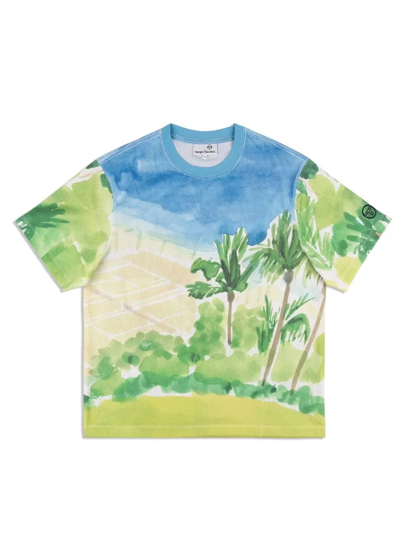 Sergio Tacchini T-Shirts>Spazio T-Shirt- Multi Print