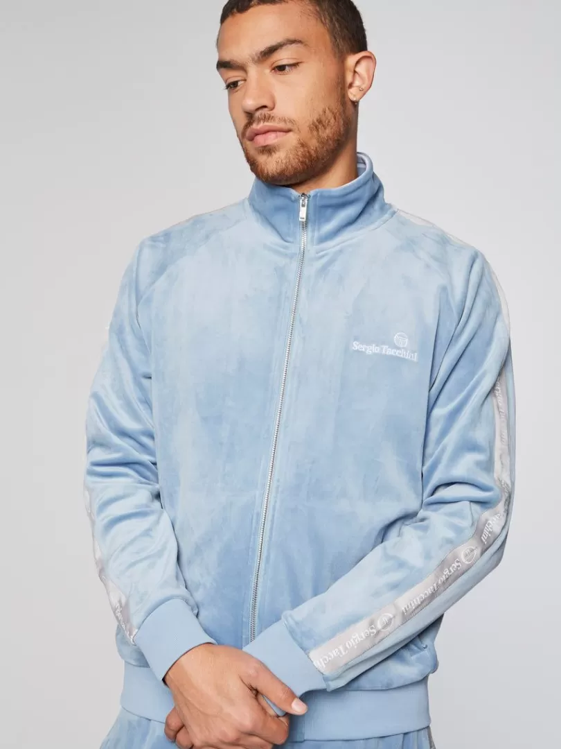 Sergio Tacchini Velour>Tipo Velour Track Jacket- Mountain Spring