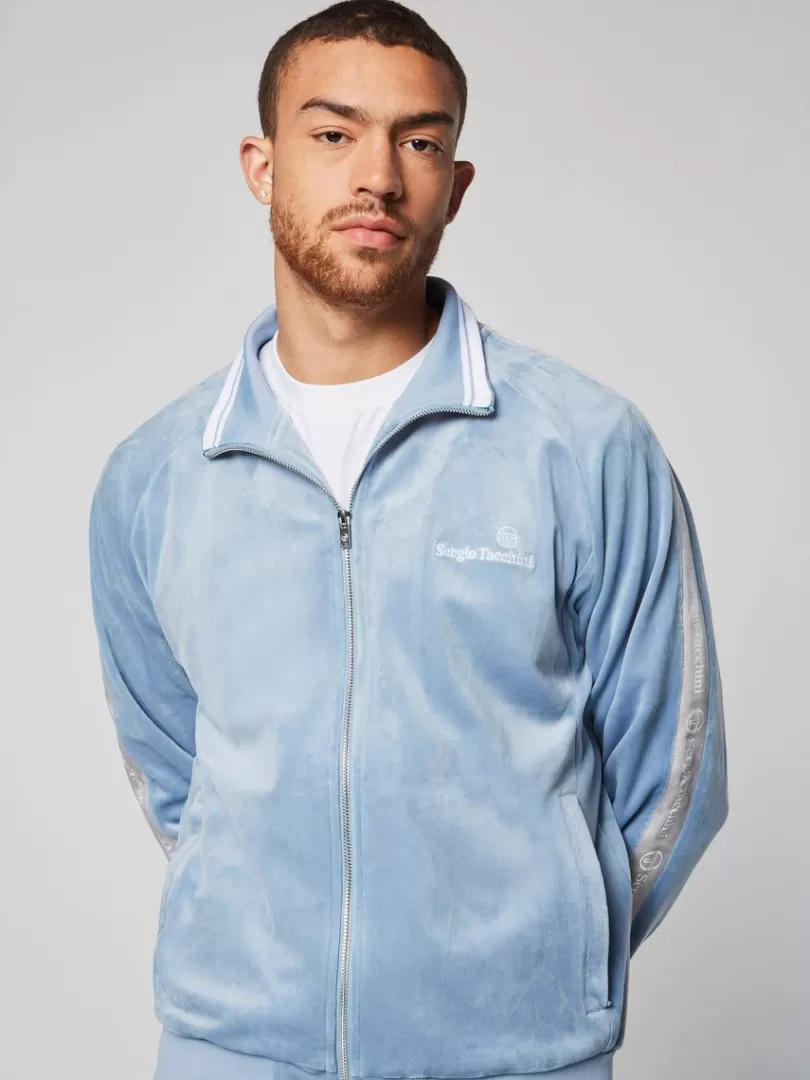 Sergio Tacchini Velour>Tipo Velour Track Jacket- Mountain Spring